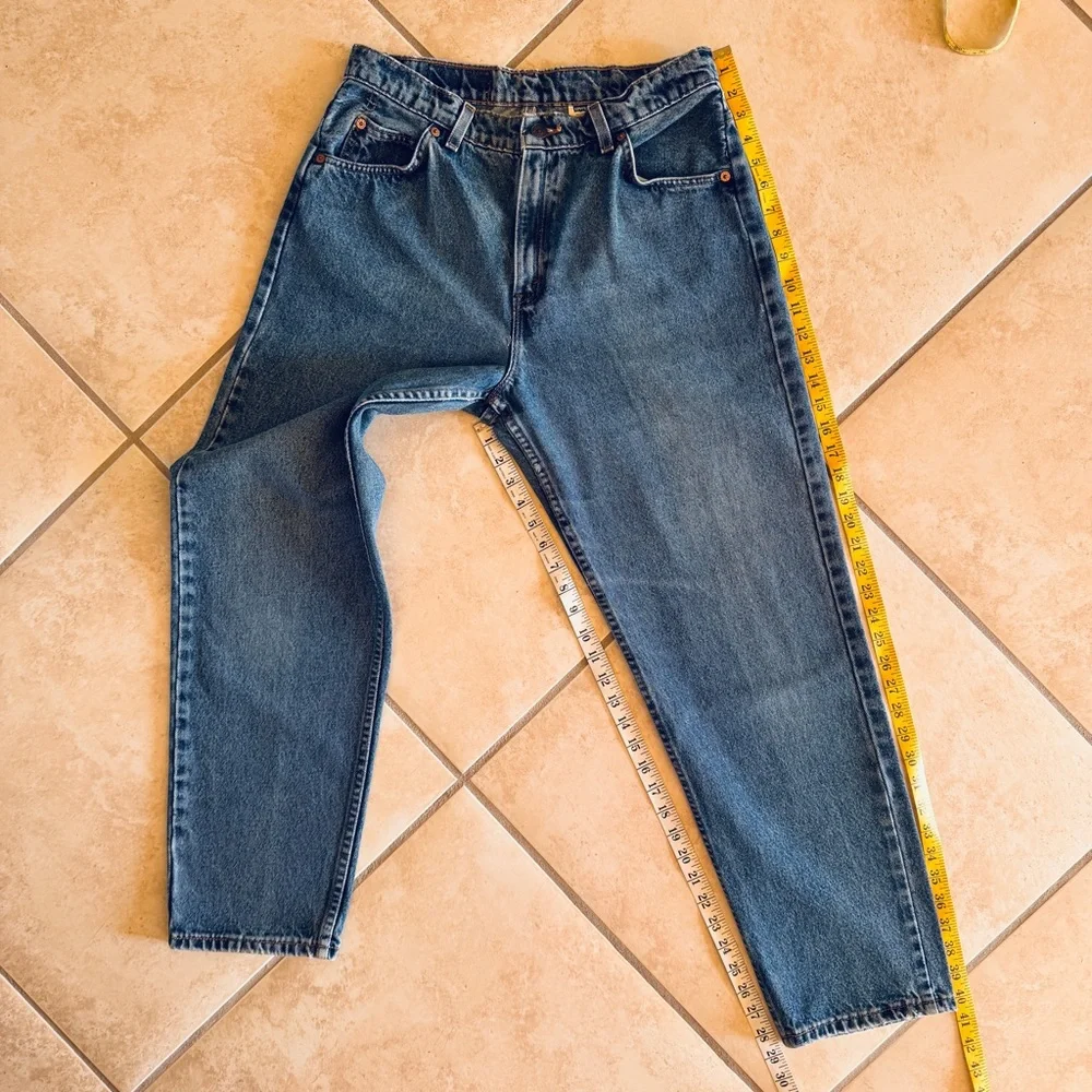 💖 Vintage Levi's 962 Orange Tab High Waist Jeans, Size 13 Jr. S - Picture 10 of 16